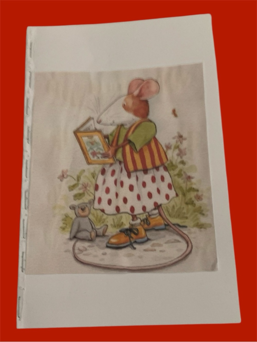 Handmade Whimsical Mouse Journal - Lined Notebook with Inspirational Quotes